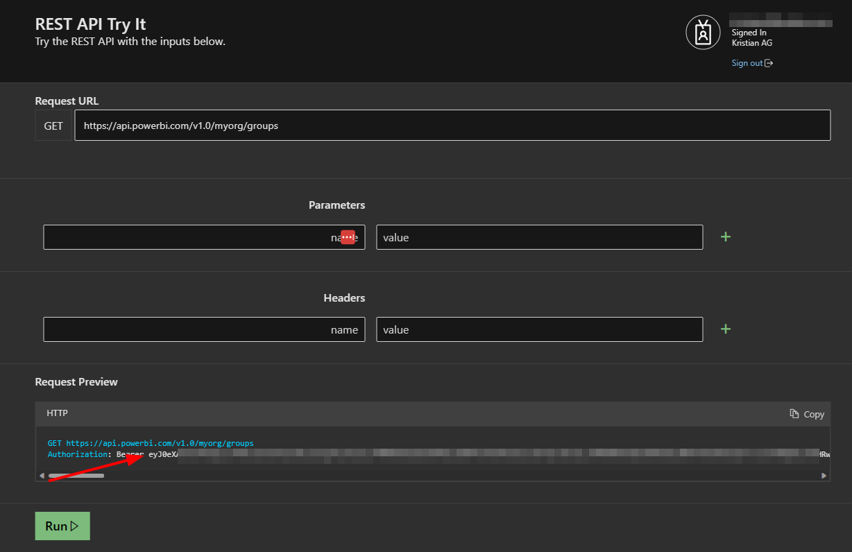 Connect with Power BI to the Power BI REST API with a Service Principal ...